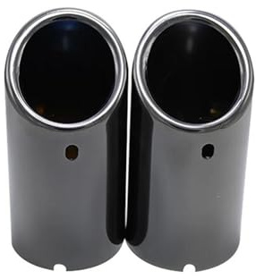 Endschalldämpfer Für VW Für Jetta Für MK6 1,4 T Für Golf 6 Für Golf 7 MK7 1,4 T Auto Styling Edelstahl auspuff Schalldämpfer Spitze Rohr Auto Zubehör Auspuffblende Auto (Farbe : 2pcs Black)