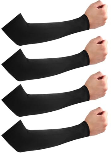 RHHGHY Mangas unisex de 2 unidades, transpirables, antiUV, para voleibol, ciclismo, baloncesto, correr, trabajar al aire libre, juego, M