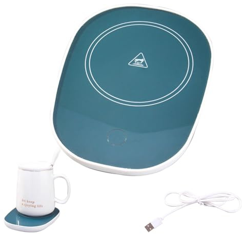 kaffemuggvärmare - USB-muggvärmare, dryckesvärmare | 16 W bärbar 55 graders smart elektrisk muggvärmare dryckevärmare kaffemugg värmekudde för