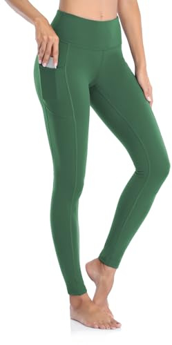 GIMDUMASA Leggings de Sport Femmes Pantalon de Yoga Leggins avec Poches Yoga Fitness Gym Pilates Taille Haute Gaine GI188