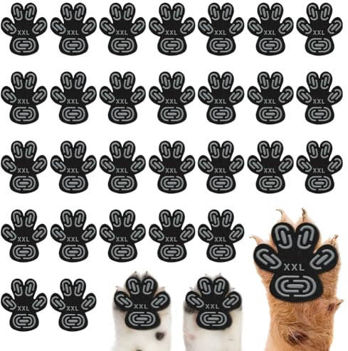 28 Stück Pfotenschutz für Hunde, Anti-Rutsch Hund Pfotenschutz, Selbstklebende Hund Schuhe, rutschfeste Hundeschuhe (XXL)