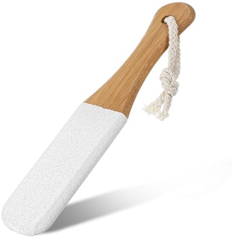 Oruola Hard Skin File, Premium Pumice Stone for Feet, 8.86 in Foot Pumice Exfoliator, Foot Grater Hard Skin Remover,Professional Dead Skin Remover for Feet (White)