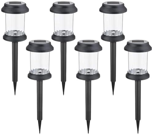 Tktouci Luci Da Percorso | Illuminazione Paesaggistica per Giardino | 6 Luci LED a Pali Impermeabili per Decorazione Esterna Giardino Cortile