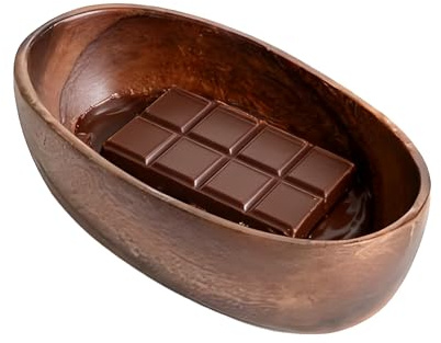 Bol de Madera para Fruta | Bandeja Contenedor En Forma De Para Frutos Secos | Bol para Servir Aperitivos | para Aperitivos Salsas Condimentos Pan Fruta Frutos Secos Tentempiés Caramelos Postres Cereza