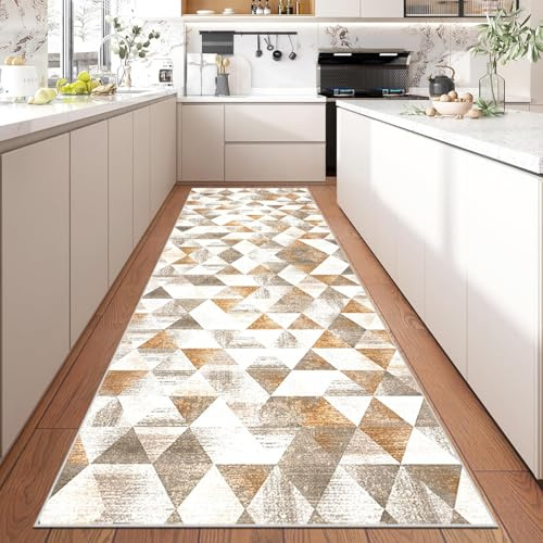 CXUEHNL Teppich für Flur Waschbar Küchenläufer Teppiche rutschfest Fußmatte Innen Lang 50 x 100 cm Türmatte Teppich für Eingang Wohnzimmer Schlafzimmer Küchen Esszimmer