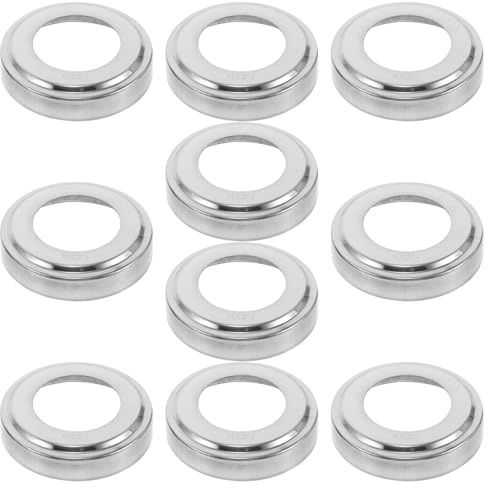 BESPORTBLE 10Pcs 304 Stainless Steel Pool Ladder Escutcheon Plates 88Mm X 48Mm Handrail Railing End Caps for above Ground Swimming Pool Ladder Plumbing Pipe Covers