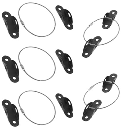 ifundom Anclajes de Pared para Muebles a Prueba de Bebés, Kit de Seguridad Correas de Nylon y Tornillos, 5 Juegos Diseño Ancho para Protección Infantil y Fijación Estable en Hogar