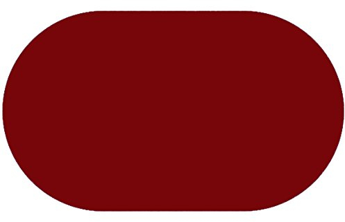 Lacktischdecke Wachstuch Wachstischdecke Dunkelrot Oval 130 x 180 cm abwaschbare Tischdecke, Gartentischdecke, wasserabweisend