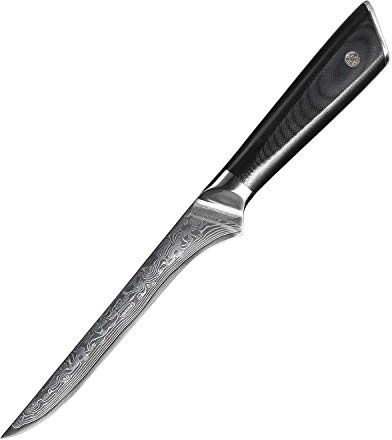Muxel Ausbeinmesser aus Damaststahl Boning Knife top ausbalanciert Stylisch Messer