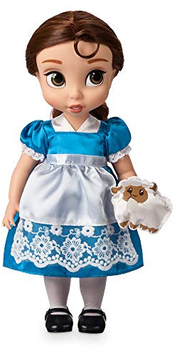 Disney Store Puppe Belle aus der Animator Collection, Die Schöne und das Biest, 39 cm / 15, echt wirkendes Haar zum Kämmen, Outfit und Schuhe, Plüschtier aus Satin, Sammelpuppe ab 3 Jahren