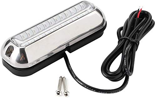 Namvo 39LED Underwater Boat Lights Stainless Steel Pontoon Marine Transom Lights for Swiming Driving Fishing, Waterproof IP68 Lamp(Blue)