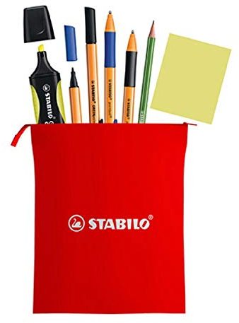 STABILO Green-Federmäppchen für Telearbeit, 7-teilig
