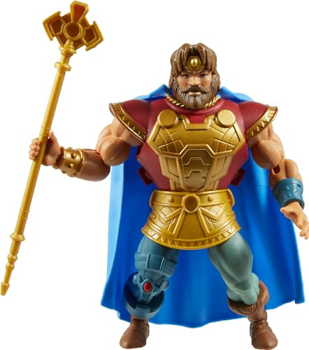 Masters of the Universe Origins Action-Figur und Zubehör, Rise of Snake Men King Rando und Mini-Comic, 14 cm