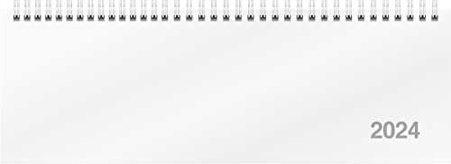 rido/idé Wochenkalender Modell ac-Wochenquerterminer 2024 2 Seiten = 1 Woche Blattgröße 30,7 x 10,5 cm weiß