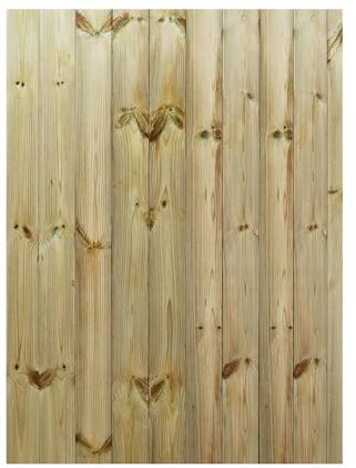 Made to Measure 5ft Wooden Garden Gate, Custom T&G Fully Framed Flat Top Treated Timber Door for Outdoor Pathway Home Access, MAX 150cm High x MAX 105cm Wide