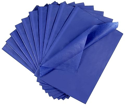 ihaspoko 60 Blatt Seidenpapier, 50x35cm Blau Geschenkpapier | Blau Geschenkpapier, Seidenpapier Verpackungsmaterial für Basteln Dekoration, Hochzeit, Geburtstag und Blumensträuße