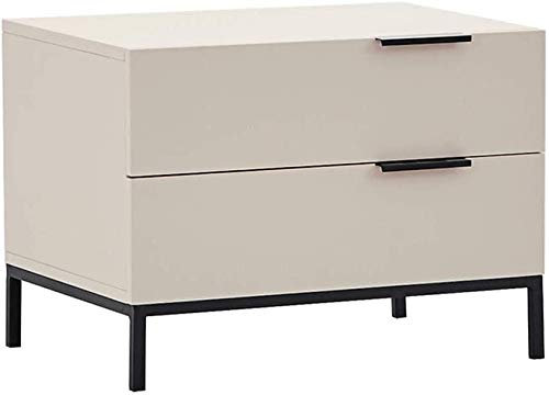 ANIFM Nachttisch, einfacher Nachttisch für Schlafzimmer, Büro, Nachttisch, modisches Schlafzimmer, Spind, Faserplatte, Schublade, Seitenschrank, schmiedeeiserner Farbschrank Comfortable Anniversary