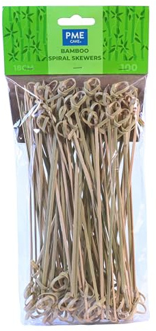 PME Bambus-Spiralspieße 18 cm, Packung mit 100