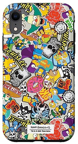 The Simpsons Sticker Collage Case for iPhone XR