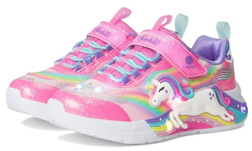 Skechers Fille Unicorn Chaser, Pink, 32 EU