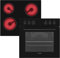 Telefunken ECH65A-B2 Einbauherd-Set | Elektro-Herd-Kochfeld-Kombination | Backofen mit Grill und Umluft | Rahmenloses Glaskeramik-Kochfeld mit 4 Zonen | 65 Liter | 60 cm | Edelstahl
