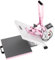 VEVOR Pressa a Caldo 380 x 380 mm Macchina per Pressatura a Caldo Digitale, Riscaldamento Rapido Uniforme, Cotone Isolante a 2 Strati, Macchina per Trasferimento Termico per Magliette/Cuscini, Rosa