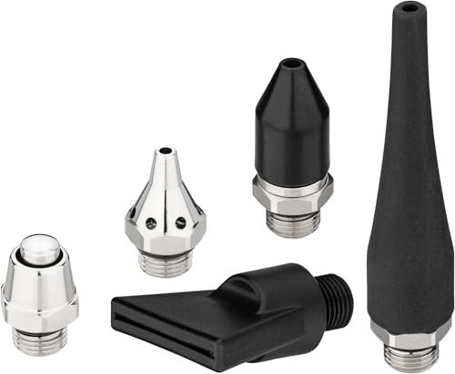 HAZET Düsen-Satz 9040-43/5, 5-teilig, Antrieb 400140 Ausblaspistole | 71 g, 5-teilig, Antrieb 400140 Ausblaspistole,, Breites Anwendungsspektrum durch vielfältige Düsenausführungen, Inhalt: