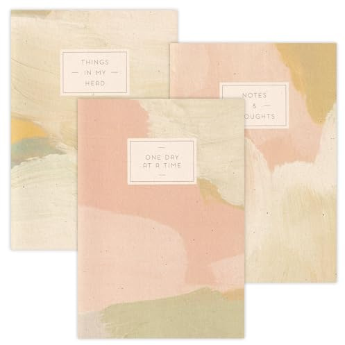 3er-Set Notizhefte DIN A5 | Hochwertige Notizbücher mit abstrakten Ölfarbendesigns | 60 Seiten 80g/m² Papier | Notizen, Journaling, Skizzen, kreative Ideen