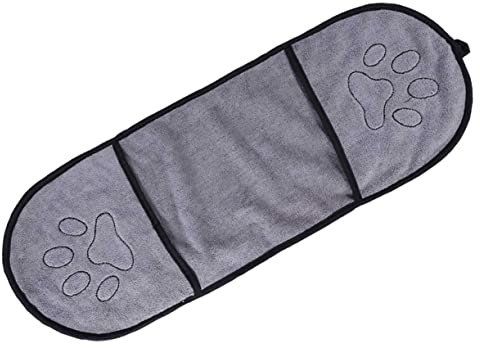BESPORTBLE Mikrofaser-trockentuch Für Hunde Schnell Saugendes Handtuch Mit Eingrifftaschen Für Haustierpflege Und Reisen Hautfreundlich Und Langlebig