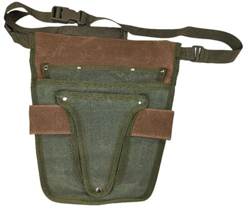 Laroal Ceinture à Outils de Jardin Pratique avec Plusieurs Poches, Petite Pochette à Outils Robuste, Ceinture pour Outils de Jardinage d'extérieur