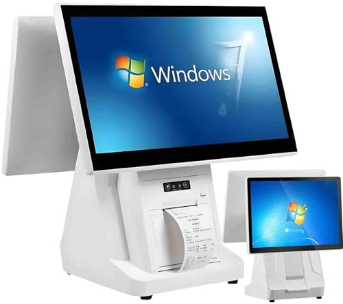 20,5 POS -System für das Catering - Touchscreen -Registrierkasse mit PC, Drucker & WLAN, Küchendisplay + Einzelhandelsterminal