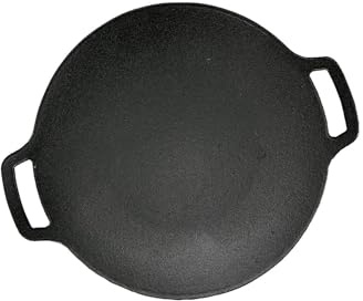 LIXSAZSE Premium Cast Iron Stovetop Grill Pan Korean BBQ Roasting Plate