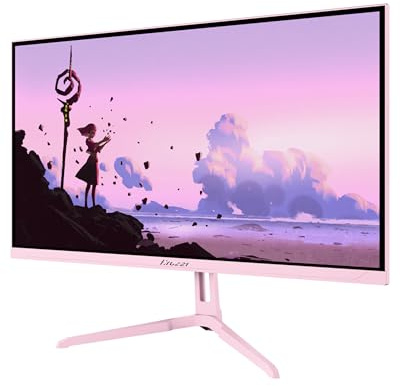 Arozzi Nova 24 Monitor Gaming IPS FHD 200 Hz, 1 ms, FreeSync, HDR, altoparlanti integrati - Rosa