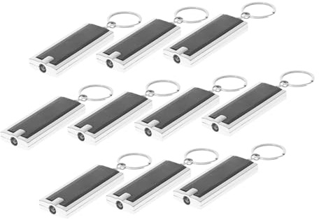 TOYZFRIENDY 10 st Led-nyckelringar med Ficklampa Små och Hållbara Nyckelhållare för och Kvinnor Nyckeldekoration och Praktisk vid Behov