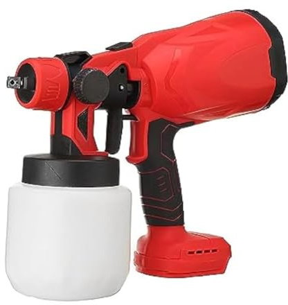 Generico Pistola A Spruzzo Elettrica, Spruzzatore Portatile Senza Fili, Regolazione A Tre modalità, Ugello in Rame Anti-intasamento, Spruzzatore di Vernice Multifunzione per Uso Domestico