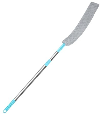 Cepillo extensible de mango largo, herramienta de limpieza plana para el hogar, ventiladores de techo, suelos, ventanas, paredes, muebles, refrigeradores, sofá, cama, grietas, espacios reducidos