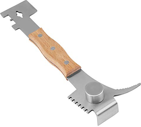 Thonlai Herramienta Multifuncional para Colmenas, Equipo de Apicultura de Acero Inoxidable con de Madera, para Separar Cajas de Colmenas, Marcos de Palanca, Raspar Cera y Propóleo