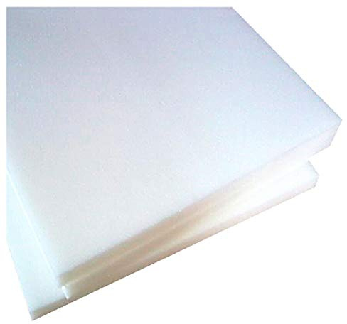 emmevi Schaumstoffplatte aus Polyurethan-Schaumstoff, hohe Dichte, Polsterung für Bett, Sofa, Stuhl, Liegestuhl, Modell Gummi, 200 x 50 x 5 cm