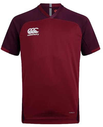 Canterbury Vapodri Evader Hooped Rugby Jersey för män | Vapodri Technology | Pro Athletic Fit | Hållbar teknisk Rugby Jersey (paket med 1)