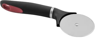 Jata AC21 - Cortador Pizza, Cortapizza, Acero Inoxidable, Diámetro 650 mm, Mango Ergonómico Silicona, Antideslizante, Apto Lavavajillas, Resistencia 240°, Negro