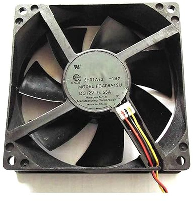 SCYHGLM CPU Server Fan for FBA09A12U 9cm 12V 0.55A,Speed Test Server Fan FBA09A12U 92x92x25mm 3Wire