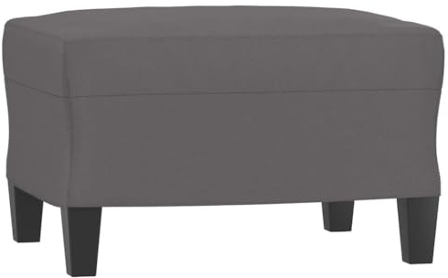vidaXL Fotpall grå 60x50x41 cm konstläder