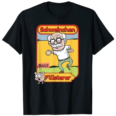 Boulen-Boccia Boule-Spieler Schweinchen Boules-Kugeln Boule T-Shirt
