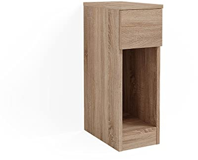 Vicco Nachttisch Enton, Sonoma, 20 x 59.5 cm | geeignet zur Ablage von Büchern, Lampen und Alltagsgegenständen