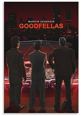 GoodFellas Klassisches Filmposter (5) Posterdruck, Kunst, Wandgemälde, Leinwand, Poster, moderne Schlafzimmer-Dekoration, 30 x 45 cm