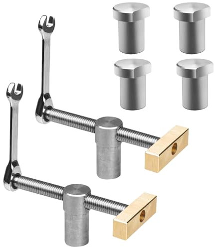 CENPEK 2PCS Bench Dog Clamp and 4PCS Bench Dogs 3/4inch Woodworking Vise CNC Precision Machining Bench Dog