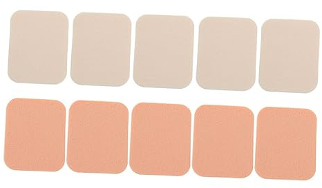 Housoutil 10stücke Teiliges Quadratische Weiche Make-up-pads Für Gesicht Und Kosmetik Hautfreundlich Vielseitig Für Foundation Puder Creme Und Praktisches Make-up-werkzeug Für Damen