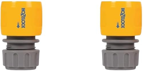 HOZELOCK - Inlet Adaptor Connector, Hose end Connector, for Garden Hose & Faucet Connections. (12.5mm & 15mm) (12.5mm & 15mm) Pack of 2)
