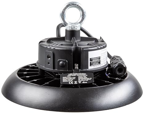 illumitec 2 Stück LED Hallenstrahler 150W UFO High Bay, 185 lm/W, 5000K | Tageslichtweiß, Abstrahlwinkel 90°, mit PHILIPS Netzteil dimmbar 1-10V, für Industrie Lager & Werkstatt, 5 Jahre Garantie