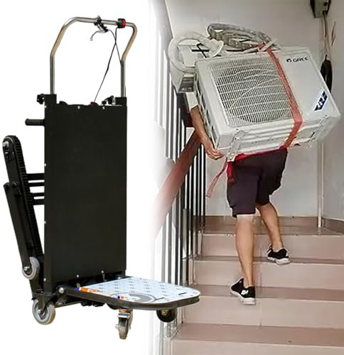 GESAIDES Electric Stair Climbing Hand Trucks Heavy Duty, 500 kg Hand Trucks High Load Capacity Electric Stair Climbing Hand Trucks Dolly Cart